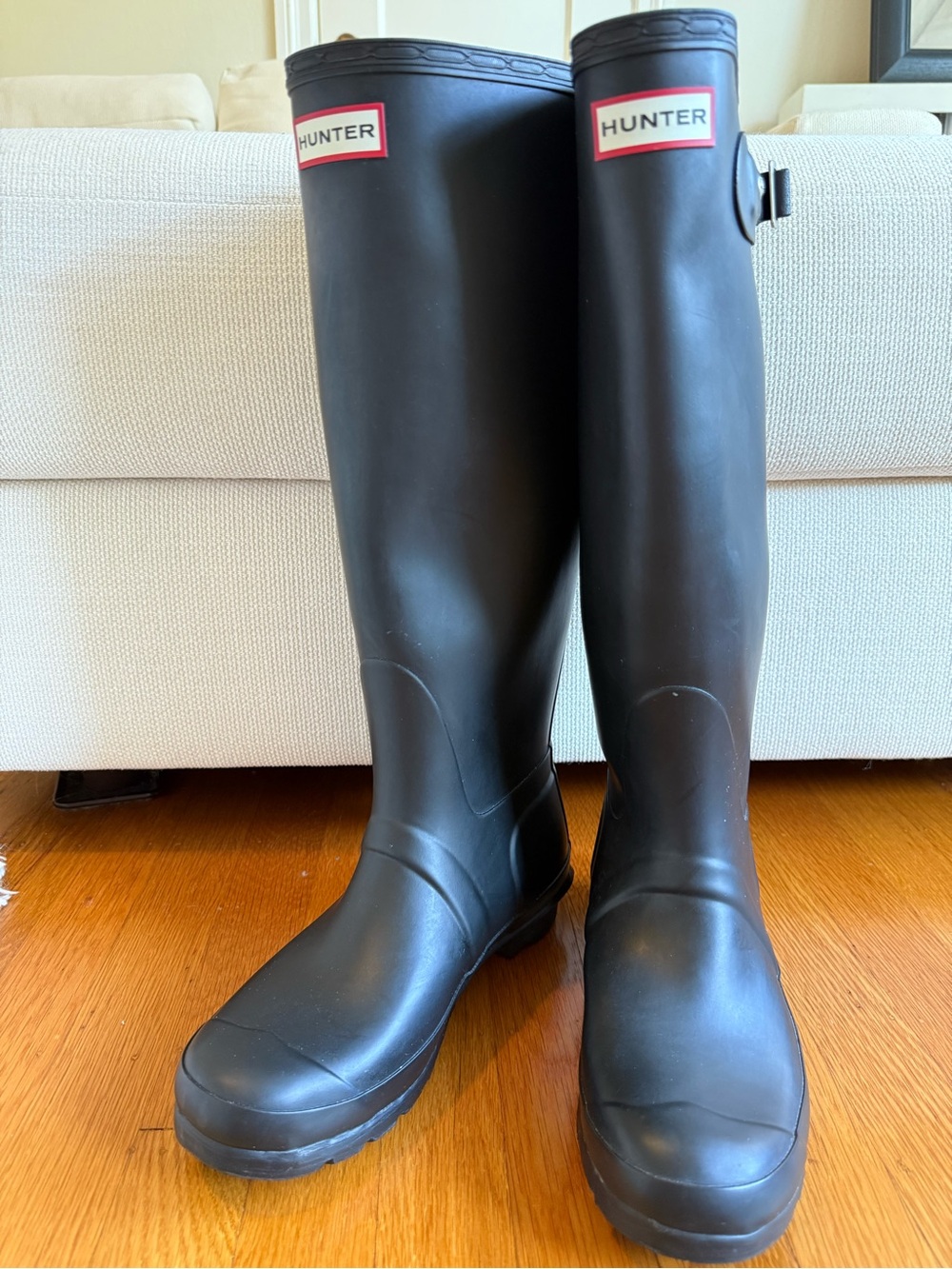 Hunter Original Tall Matte Black Rain Boots Size 8 / 39 Excellent Condition - Picture 11 of 13